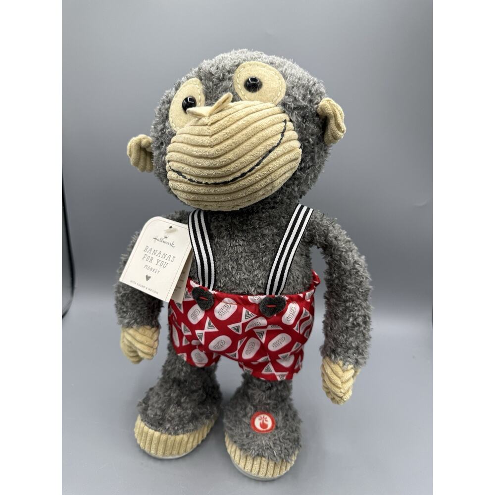 Hallmark Bananas for You Animated Singing Monkey Plush Honey I’m Good Tested